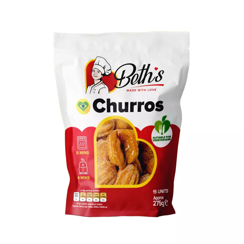 Churros Frito Congelado Beth's 15 Un