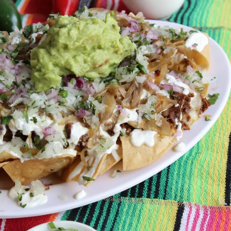 Nachos de birria