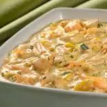 Cubos de Frango ao Creme de Milho