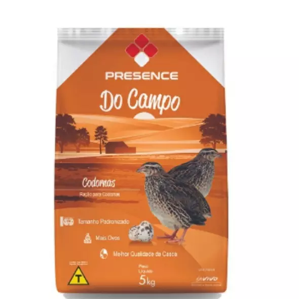 Ração para codornas presence 5kg