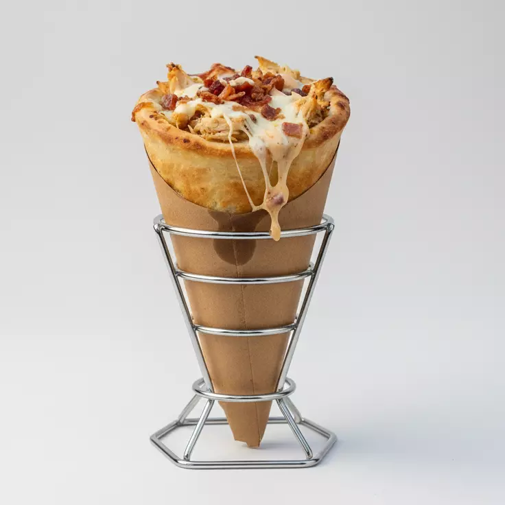 CONE DE FRANGO COM BACON