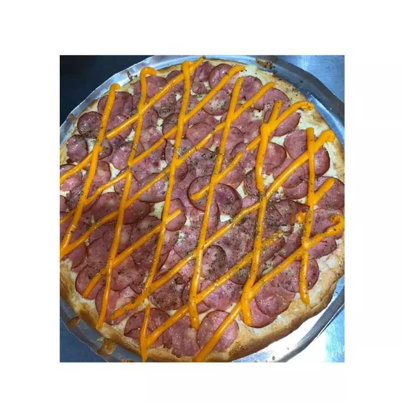 Pizza G Calabresa com Cheddar + Pet