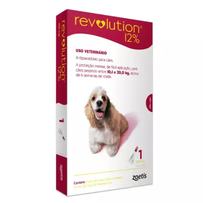 Revolution Cães 10 a 20kg (1 pipeta)