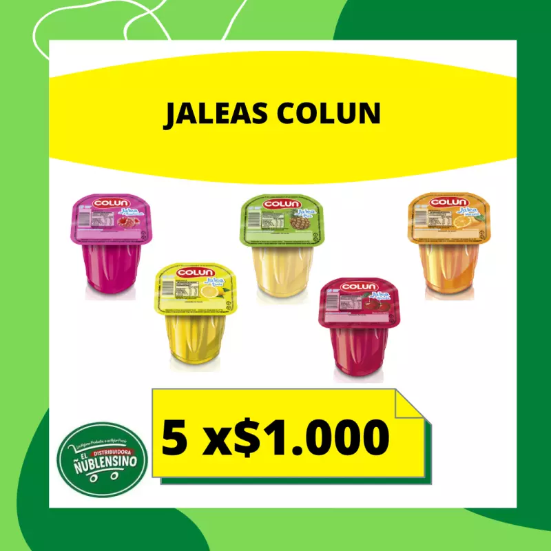 Pack jaleas COLUN x4