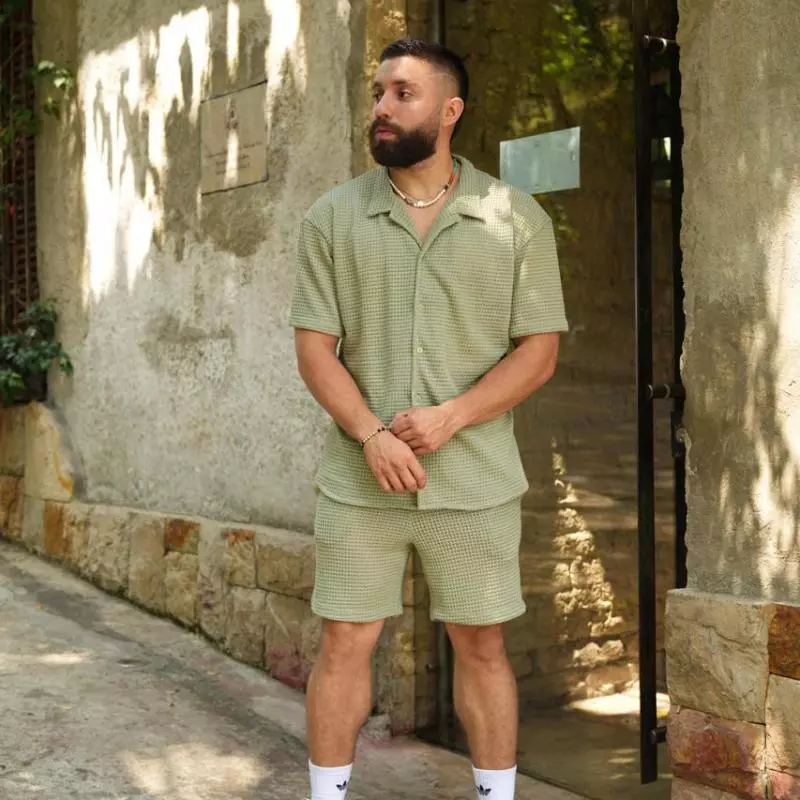 CONJUNTO TEJIDO VERDE