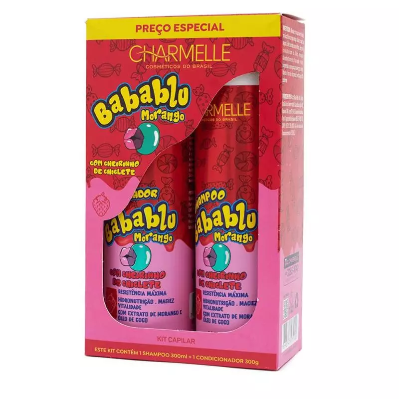 KIT BABABLU MORANGO 2X1 CHARMELLE