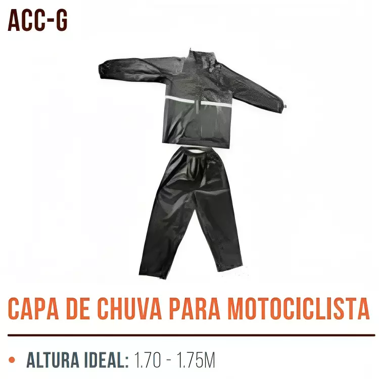 CAPA DE CHUVA P/ MOTOCICLISTA ACC-G