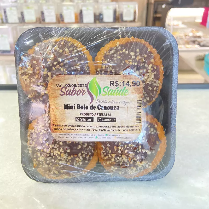 Mini Bolo de Cenoura(4 un)