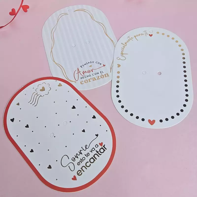 Tarjeta flor estampada aya