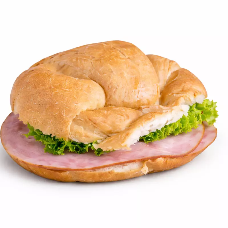 Croissant con Queso y Jamón