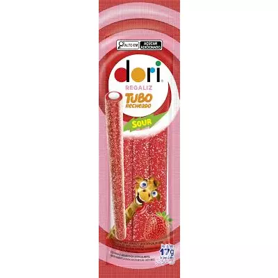BALA DORI REGALIZ TUBO MORANGO 17G