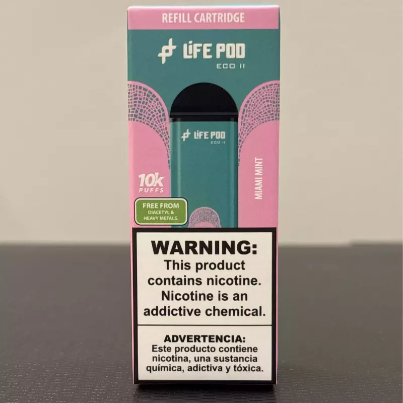 REFIL LIFE POD ECO 2 10K MIAMI MINT