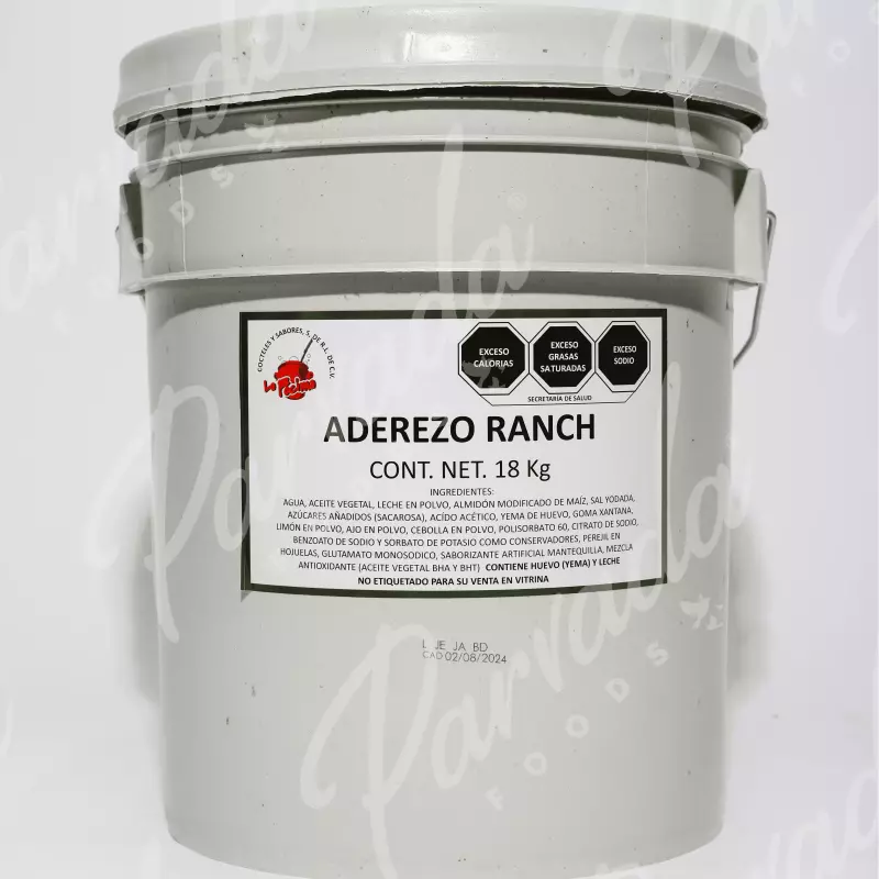 Cubeta Ranch 18 Kg PO