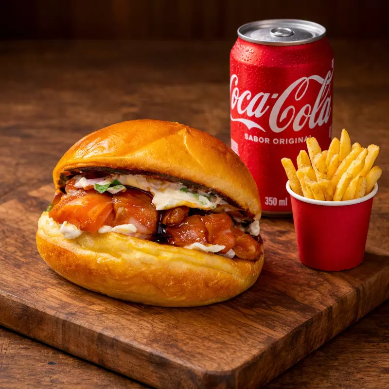Combo Hamburguer De Salmão