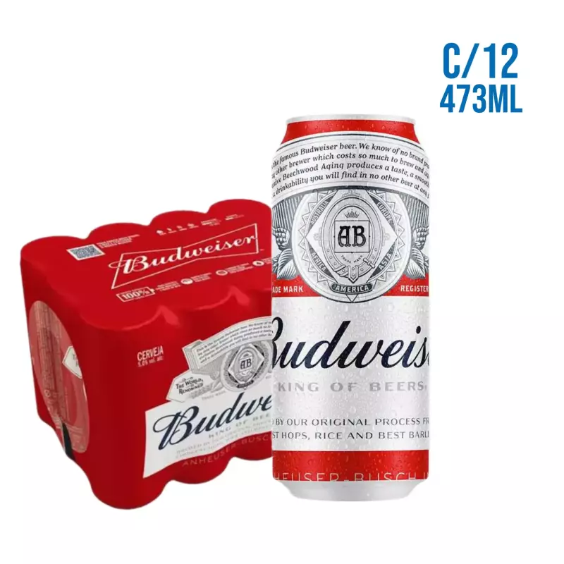 Latão 473ml de Budweiser C/12
