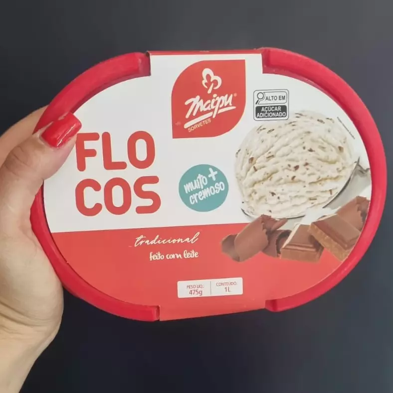 Sorvete Flocos 1L