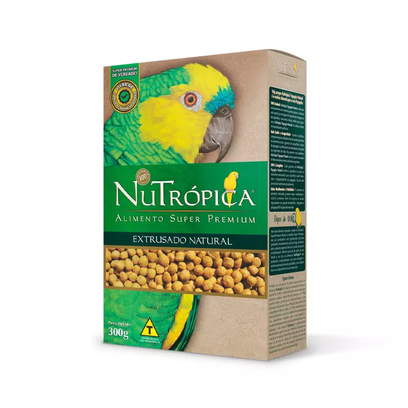 Nutrópica Papagaio Natural 300g
