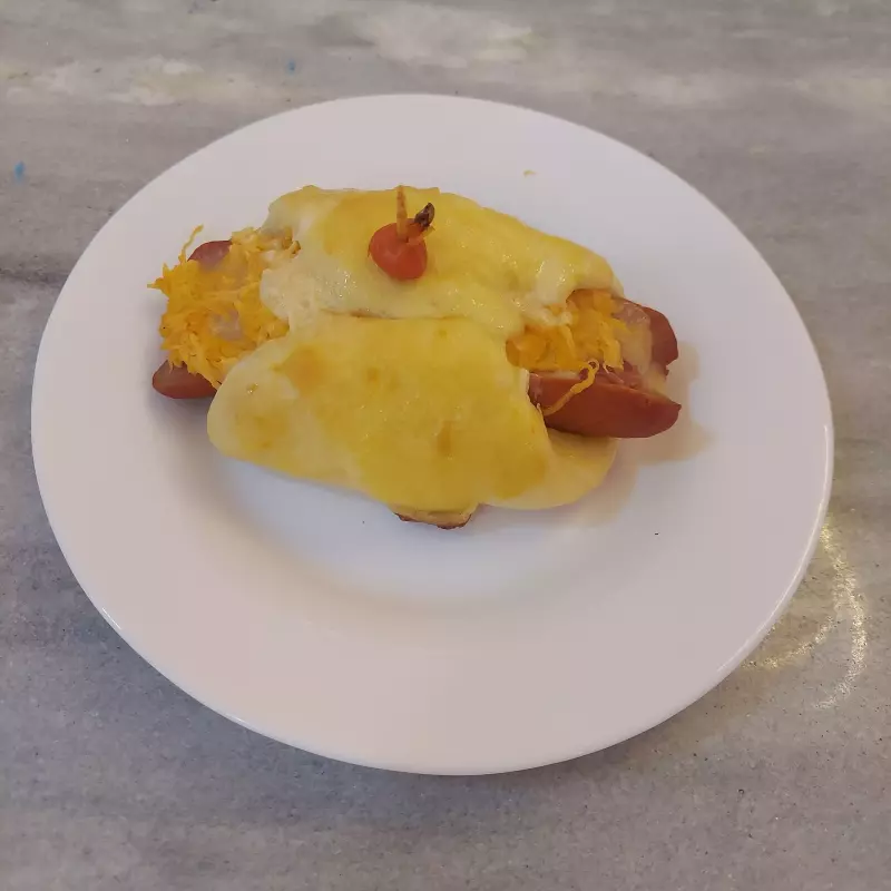 Cachorro quente assado
