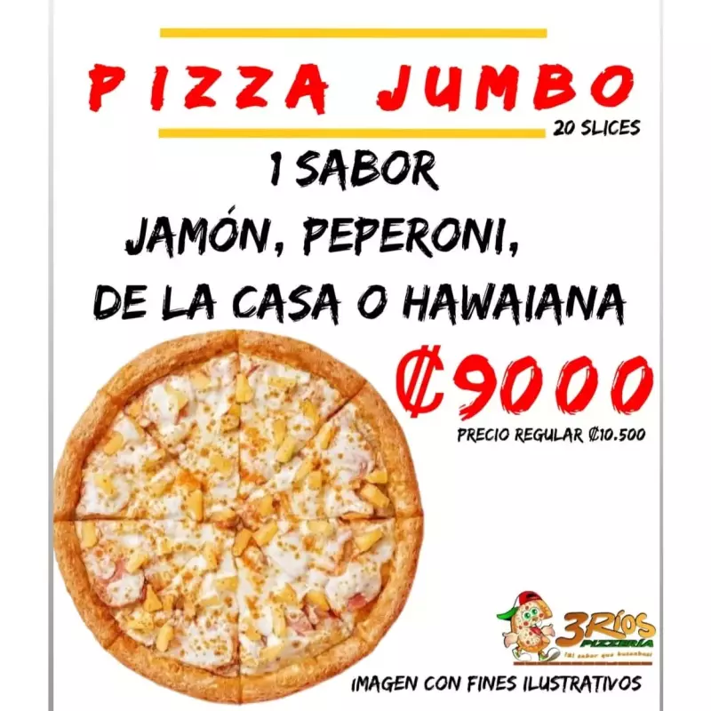 Promo pizza jumbo precio especial