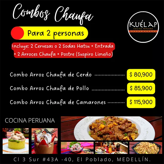 COMBO CHAUFA COMPARTIR (2 PERSONAS)