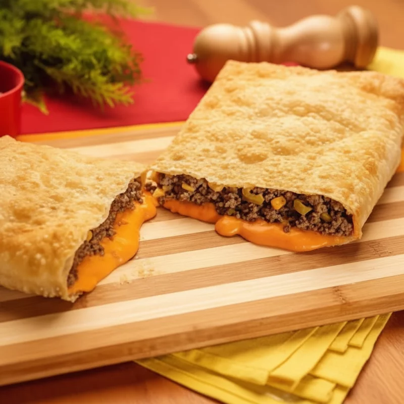 pastel de carne com cheddar 20cm