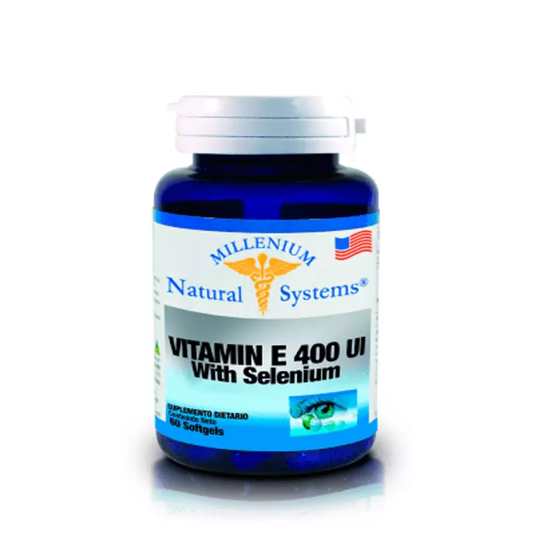 VITAMINA E 400IU + SELENIUM 60 CAP
