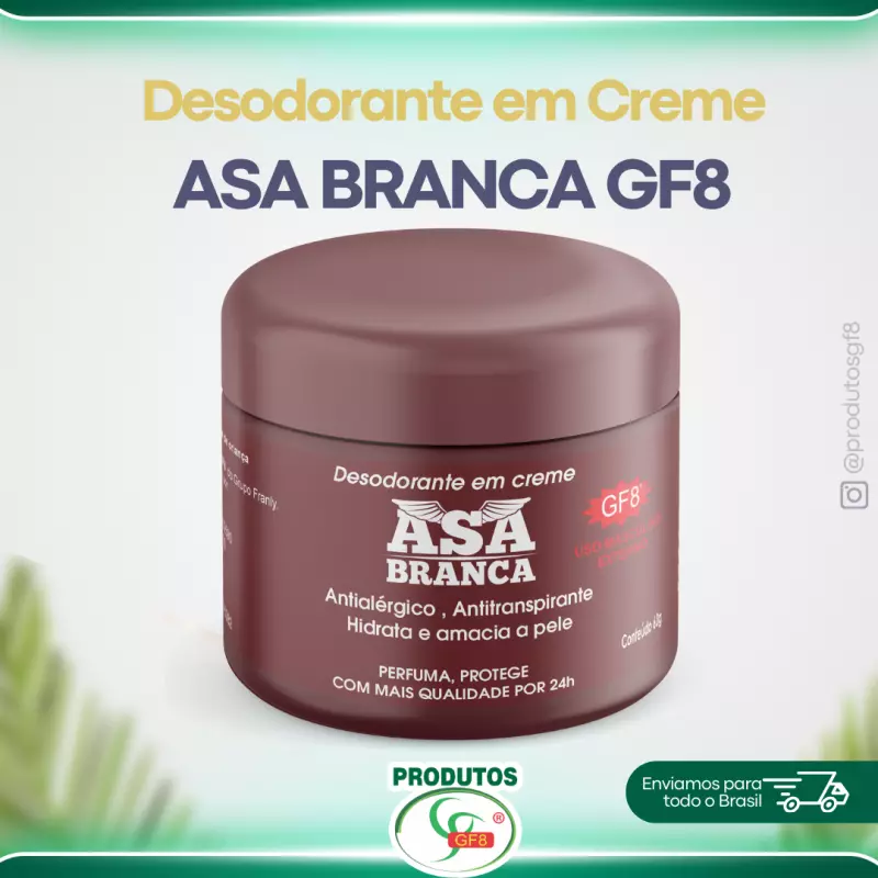 Desodorante em Creme Asa Branca GF8