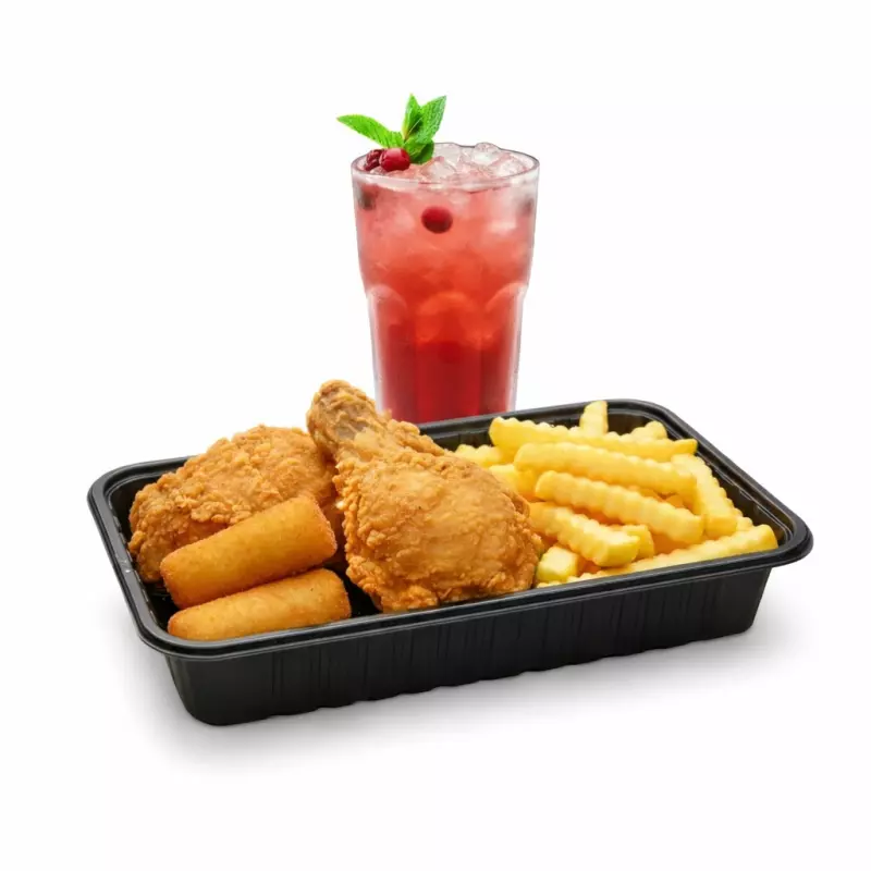 2 Presas Pollo broaster + bebida