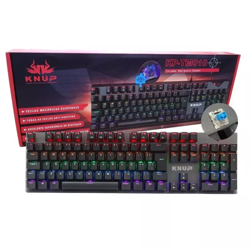 TECLADO GAMER MECANICO KP-TM010