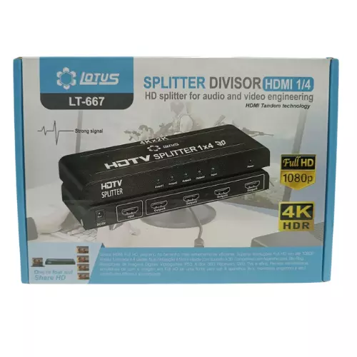 SPLITTER 4 X 1 LOTUS LT-667