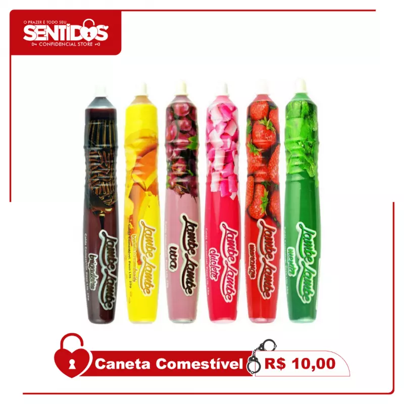 Caneta Comestível sabor Brigadeiro