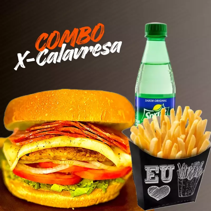Combo X-Calabresa Baratinho