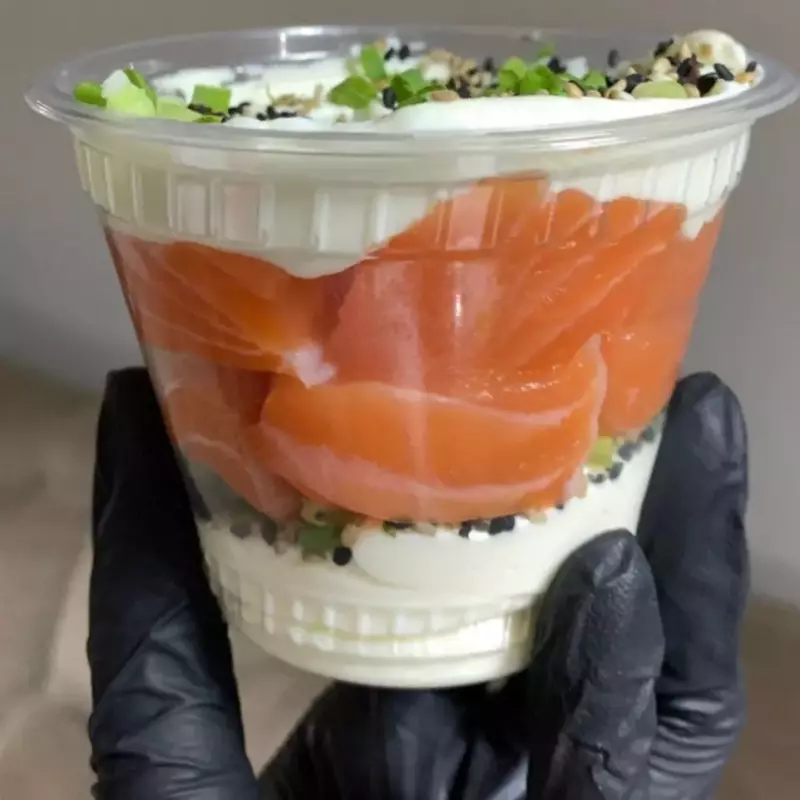 Copo 250g salmão e cream cheese