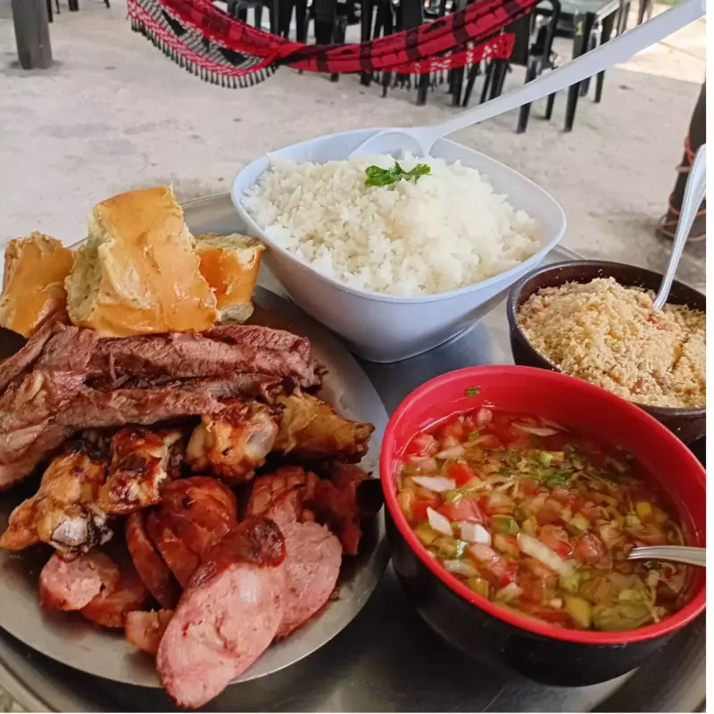 Churrasco na brasa para 2 pessoas