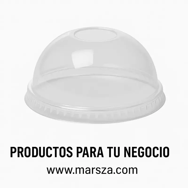 Tapa Domo Vaso 12- 16 oz Orificio