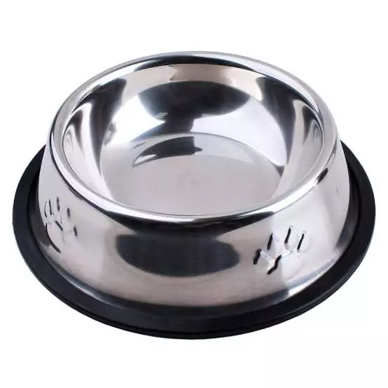 Plato de Acero Inox. 30 cm Huellas