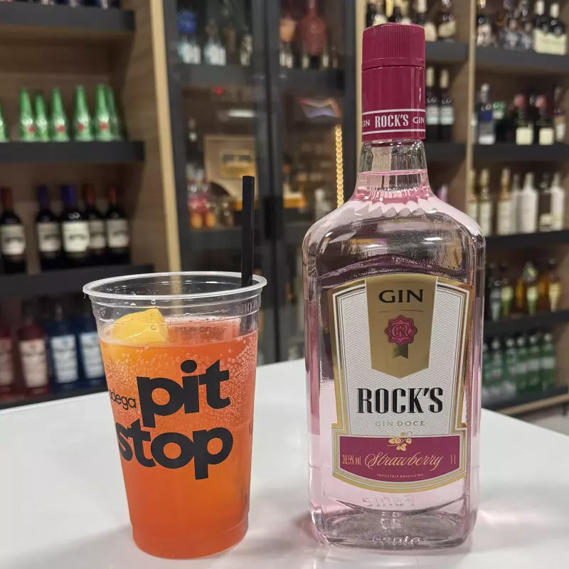COPÃO DE GIN ROCKS STRAWBERRY