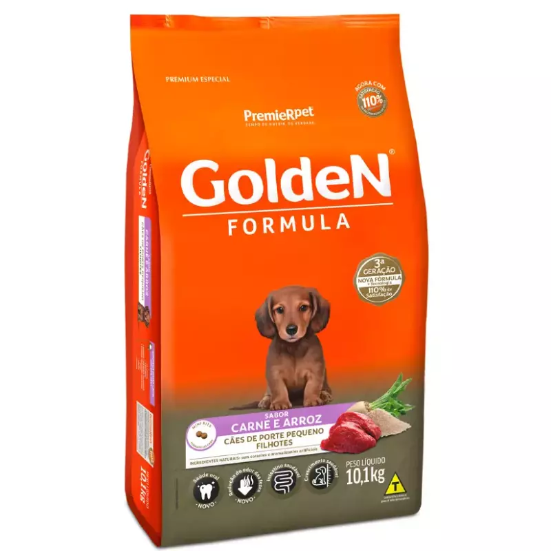 GOLDEN FILHOTES RAÇAS PEQUENAS CARNE