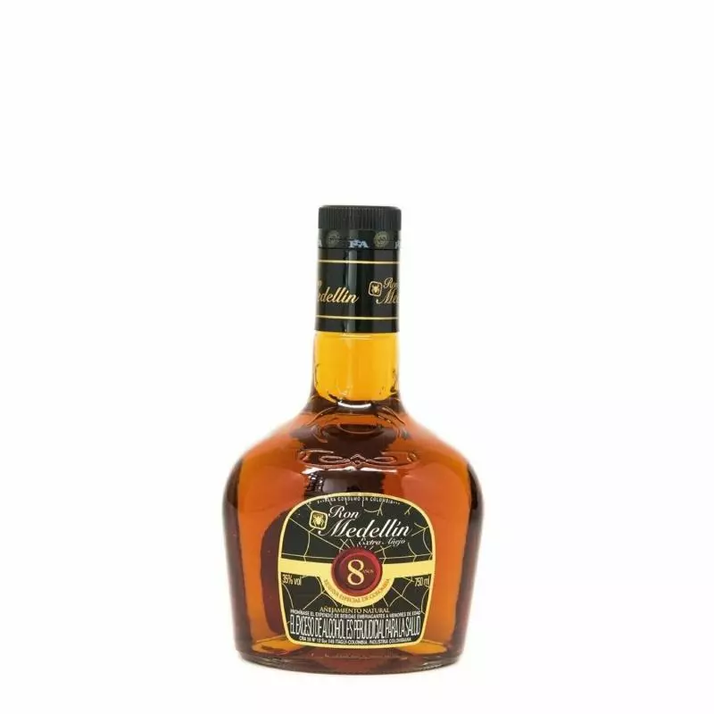 Ron Medellín 8 Años media x 375ml
