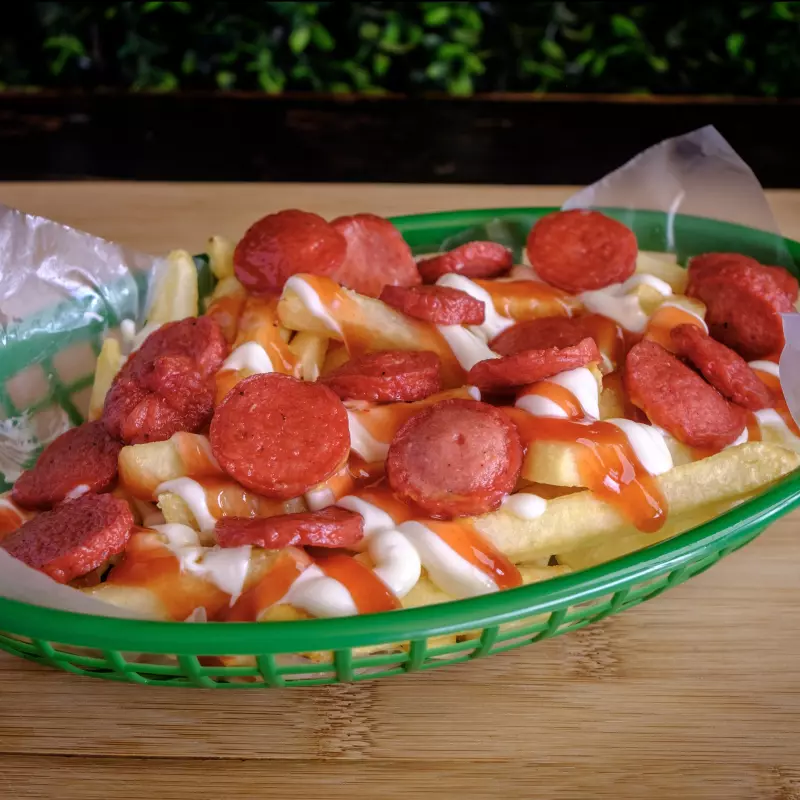 Salchipapas Fritas Med