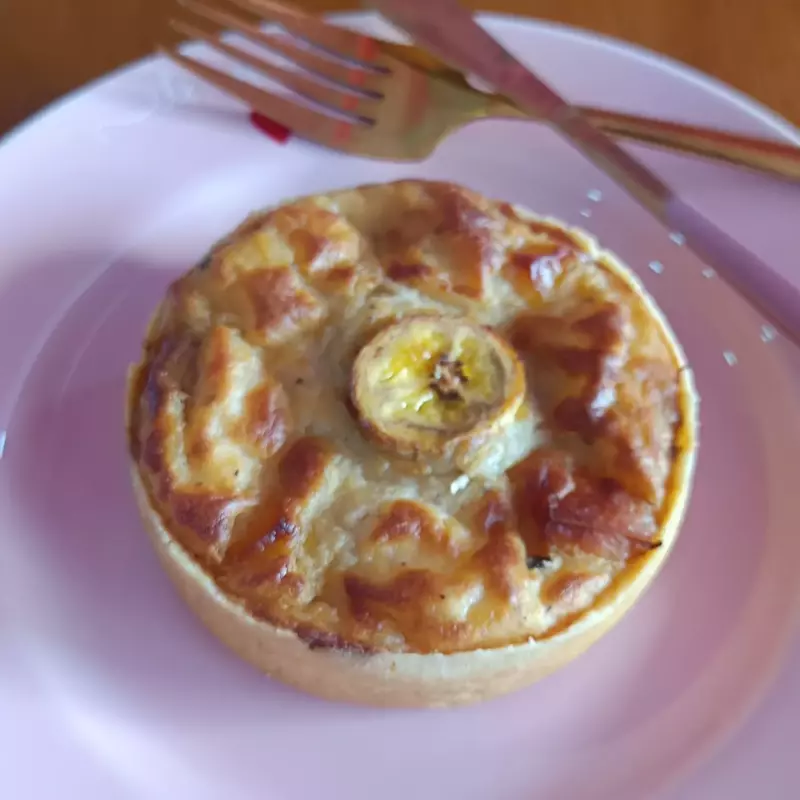 Quiche  Charque com banana da terra