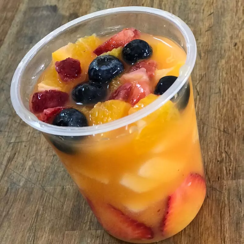 Ensalada de frutas elaboracion prop.