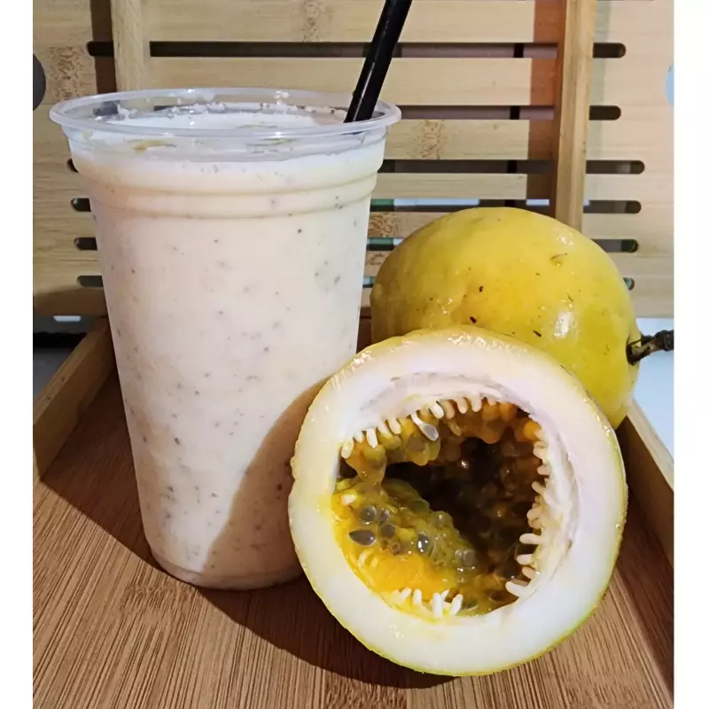 Batida de maracujá com vodka