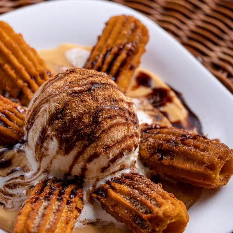 Churros com Sorvete