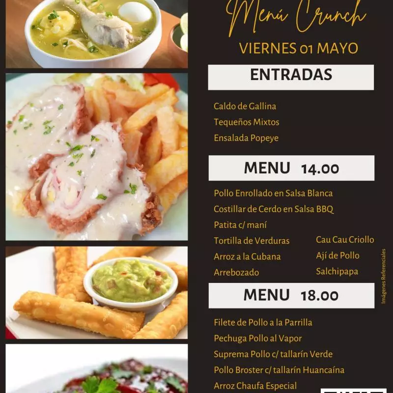 Menú 18.00 soles
