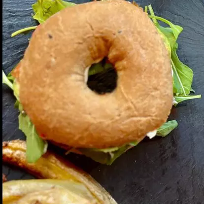 BAGEL DE JAMON CRUDO