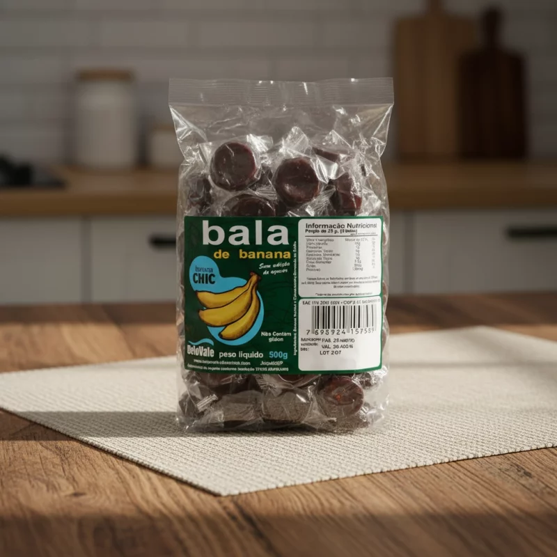 Bala de Banana Diet 500g