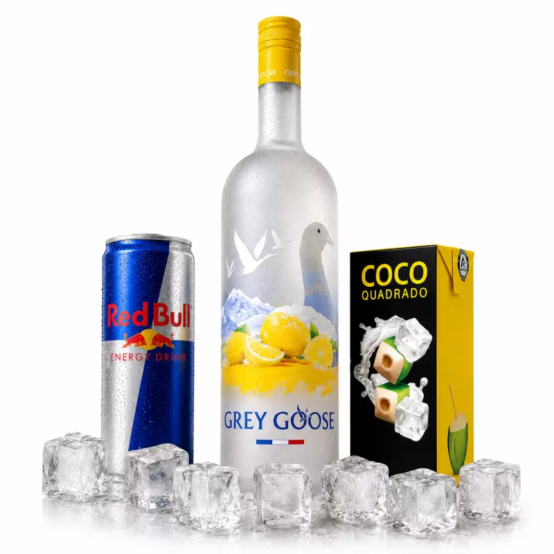Combo Vodka Grey Groose C/ RedBull