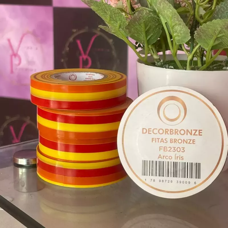 Fita Laranja Inteira Estampada