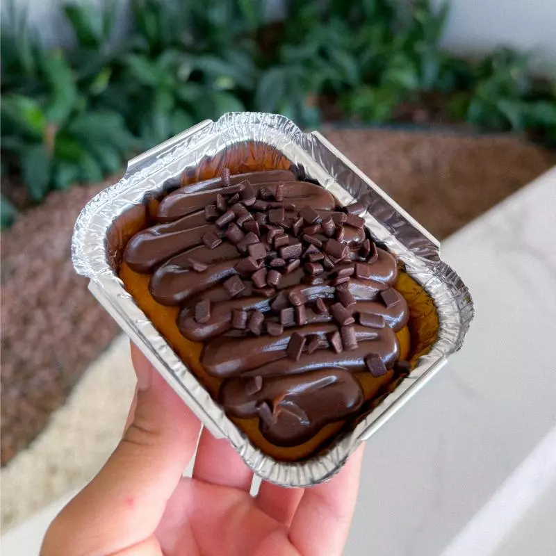 Mini bolinho cenoura com brigadeiro